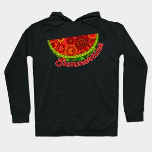 Watermelon Art with Summertime Hoodie